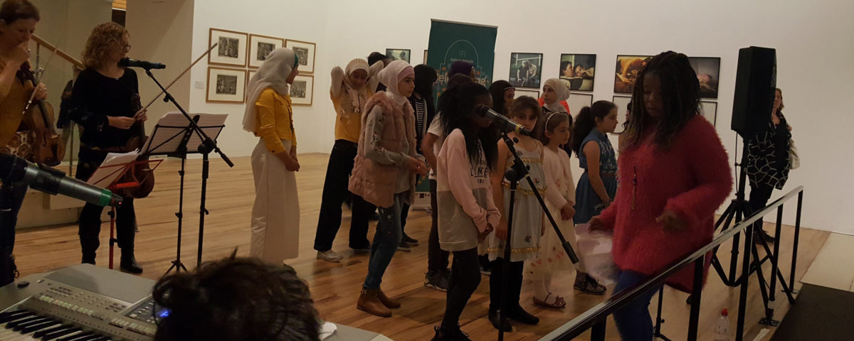 Rethink Rebuild Society Children's Choir with Music Action International as part of Journeys Festival International in Manchester 2018