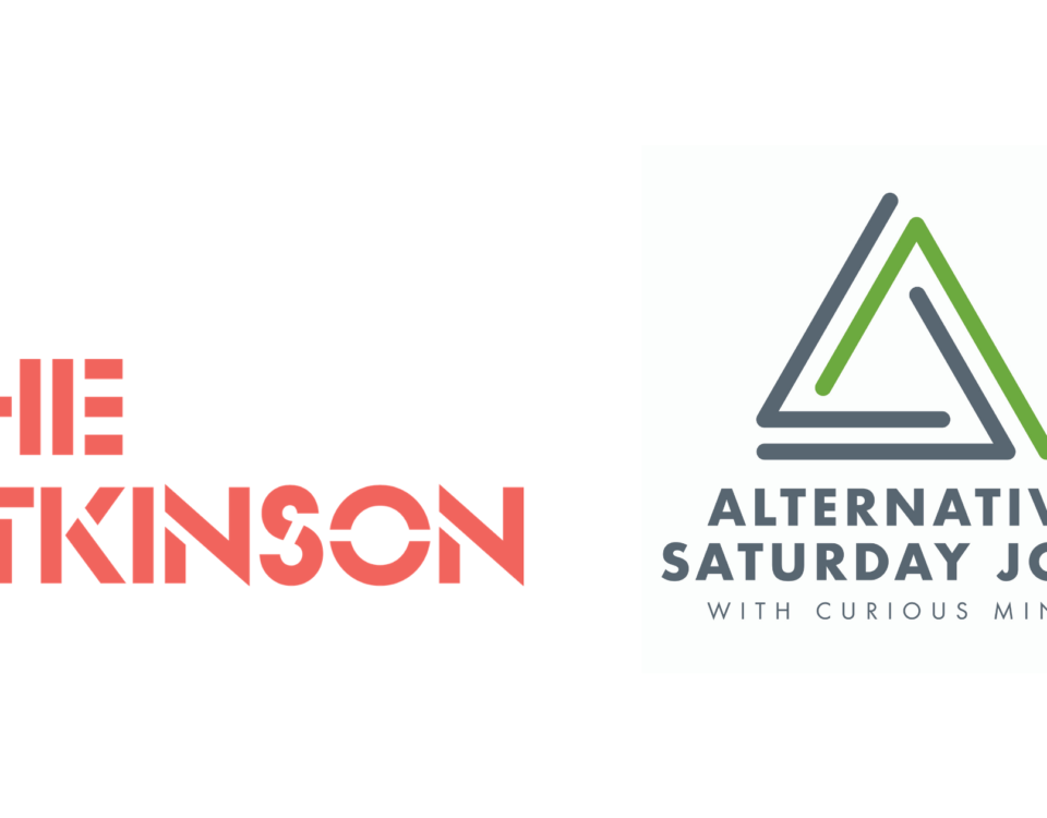 The Atkinson logo and Alternative Saturday Jobs logo