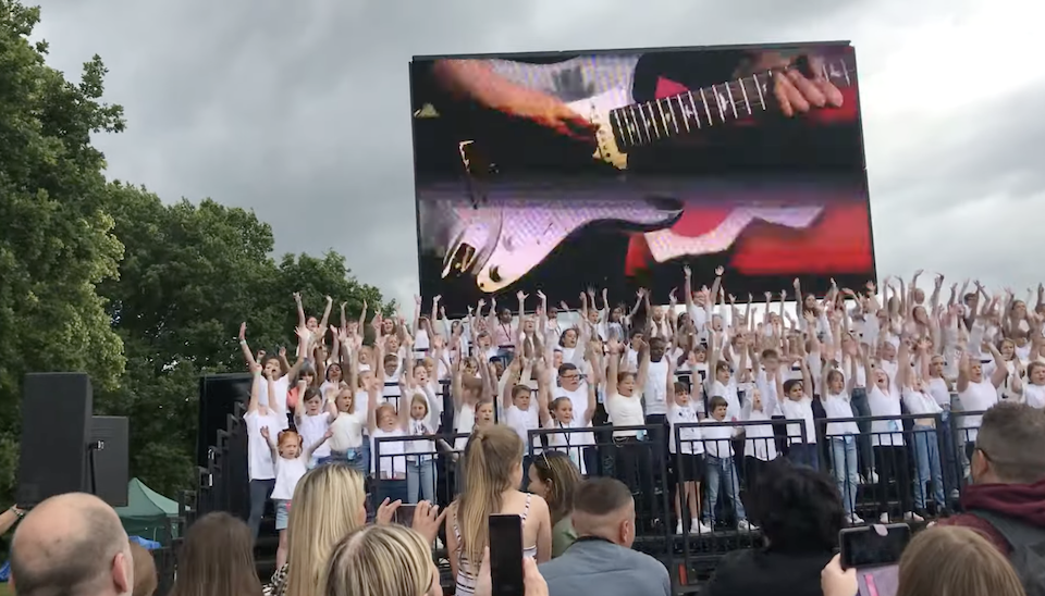 Pupils from Wistaston Academy perform at Festival Manchester
