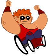 Writing on the Wall illustrated Super Heroes Character