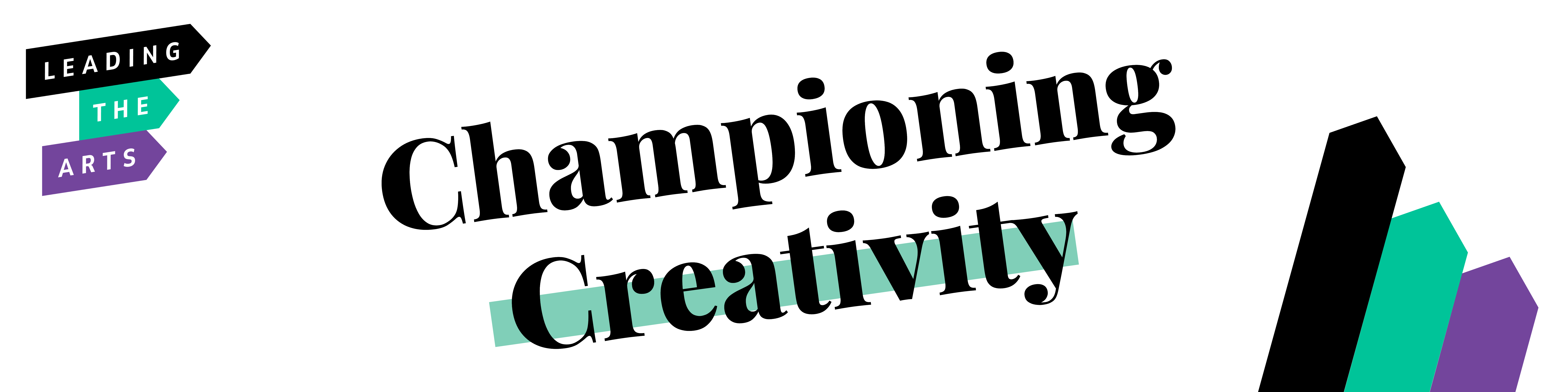Text reads: Championing creativity