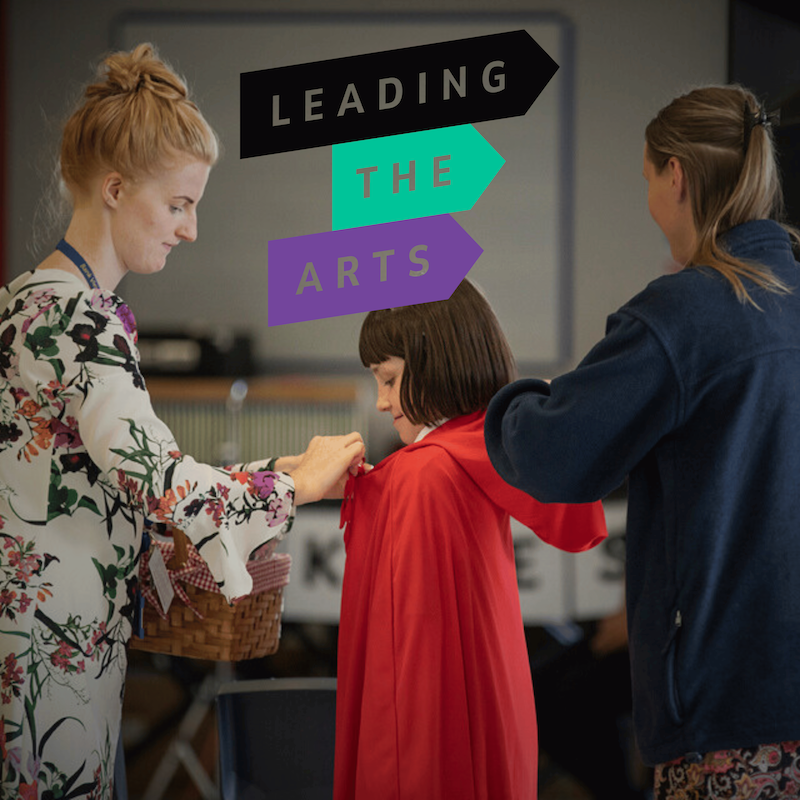 Text on image: Leading the Arts